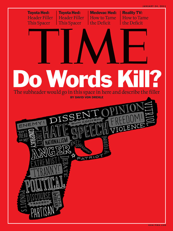Leigh Wells Lettering Illustration Time Magazine Gun Violence
